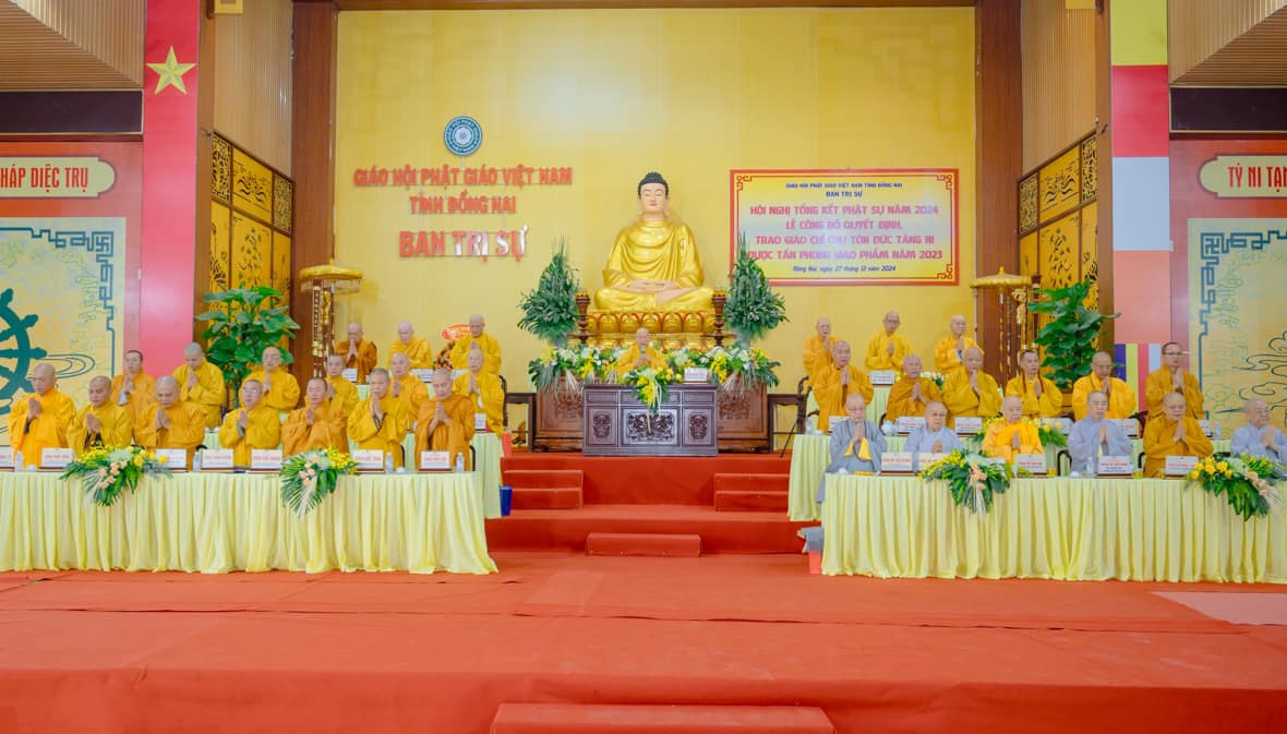 ĐỒNG NAI: Trưởng lão Hòa thượng Chủ tịch chỉ đạo Ban Trị sự Đồng Nai thực hiện nhiều Phật sự quan trọng trong năm 2025